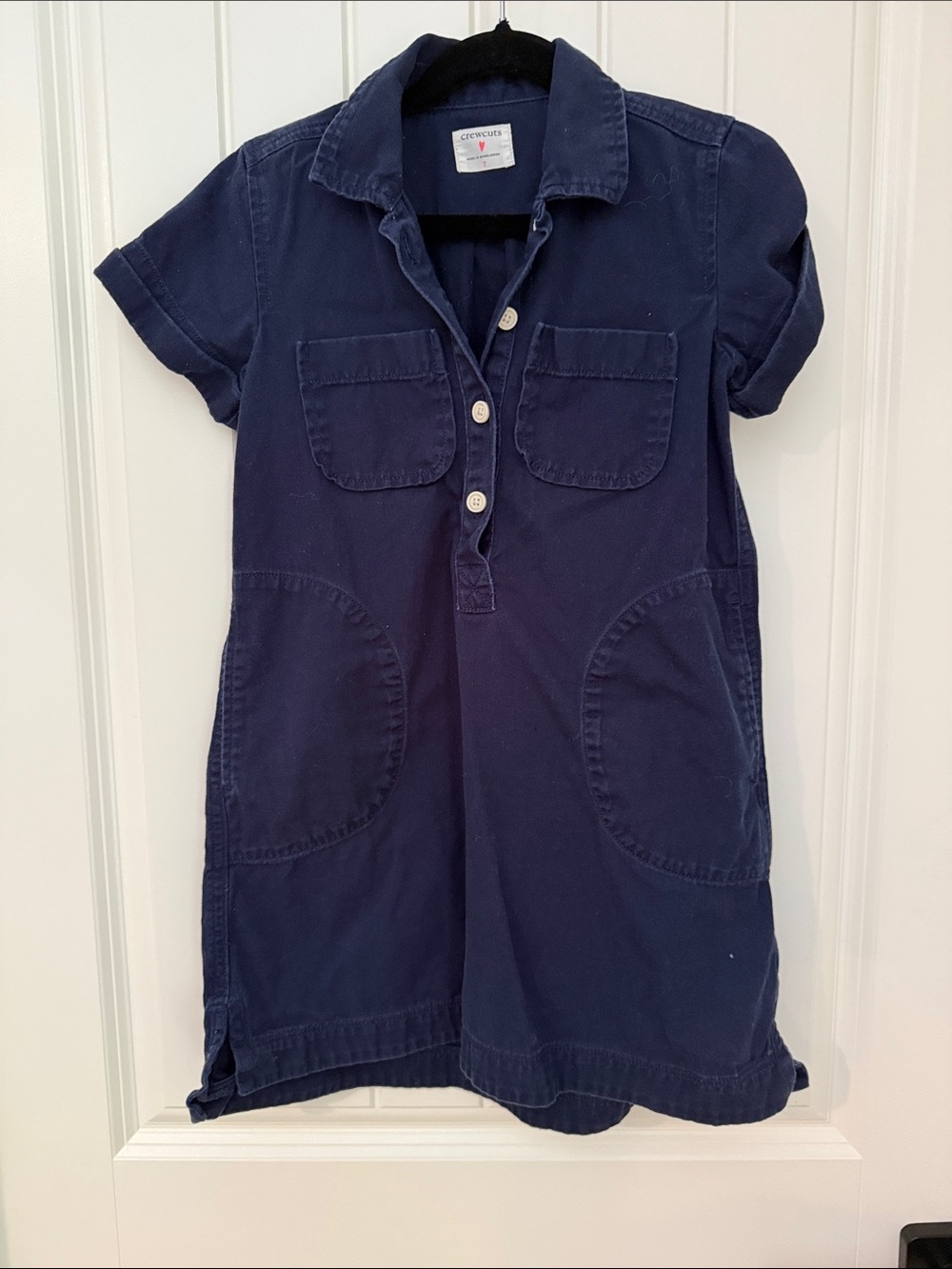 Crewcuts Navy Short-Sleeve Polo Shirt Dress